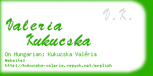 valeria kukucska business card